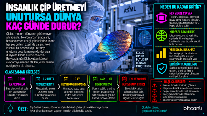İnsanlık Çip Üretmeyi Unutursa Dünya Kaç Günde Durur?